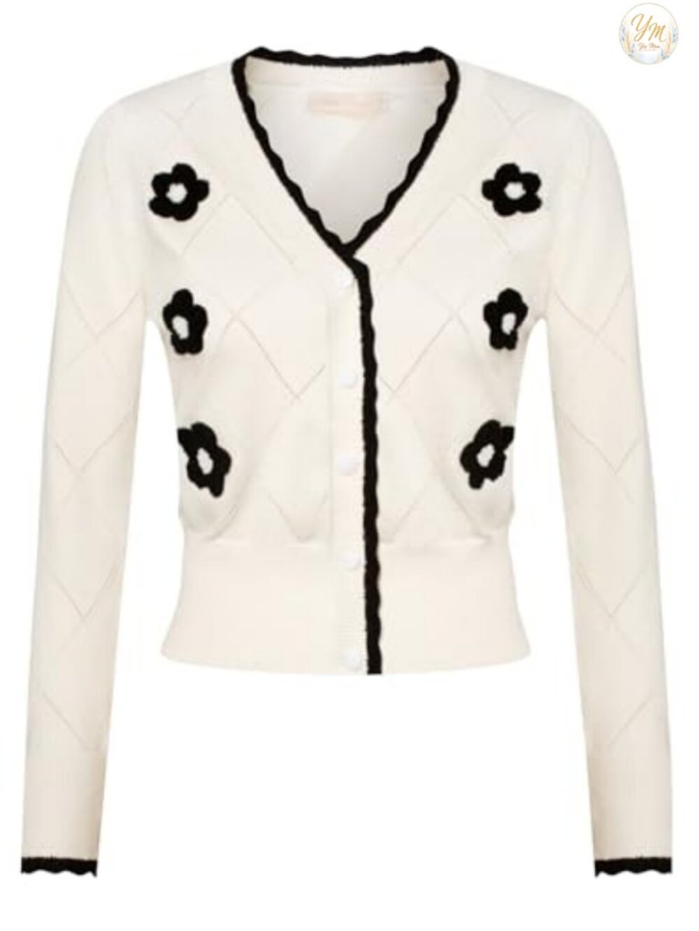 Belle Poque Long Sleeve Button Down V Neck Cardigan Sweater Shrug